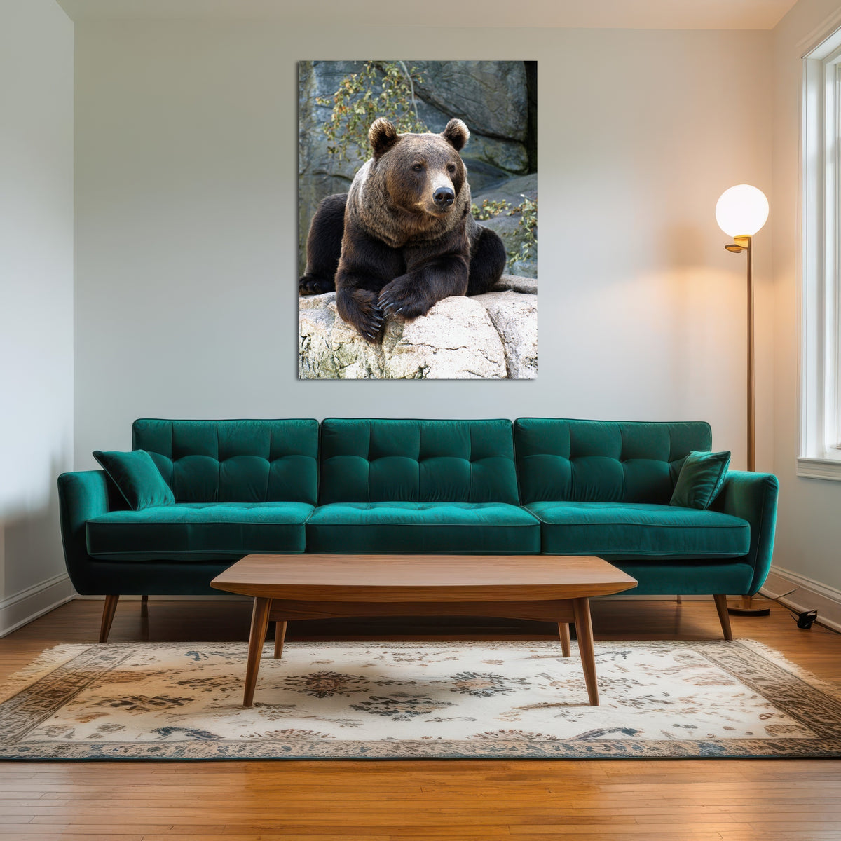 AUTO-MOCKUP ROOM | Brown grizzly bear