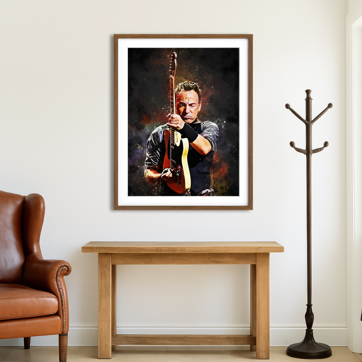 AUTO-MOCKUP ROOM | Bruce Springsteen Painting Wall Art