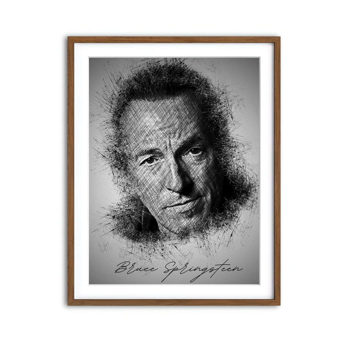 Framed Print 3x4 Walnut