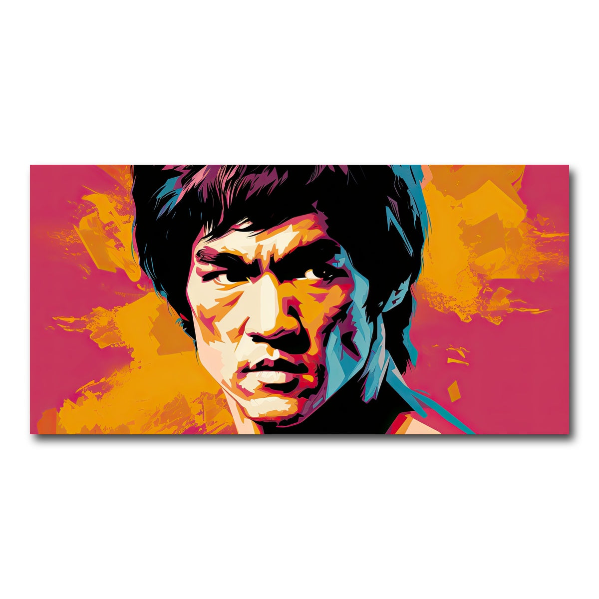 AUTO-MOCKUP WHITE | Bruce fierce | 1 Piece | Gallery Wrap Canvas | group=2x1