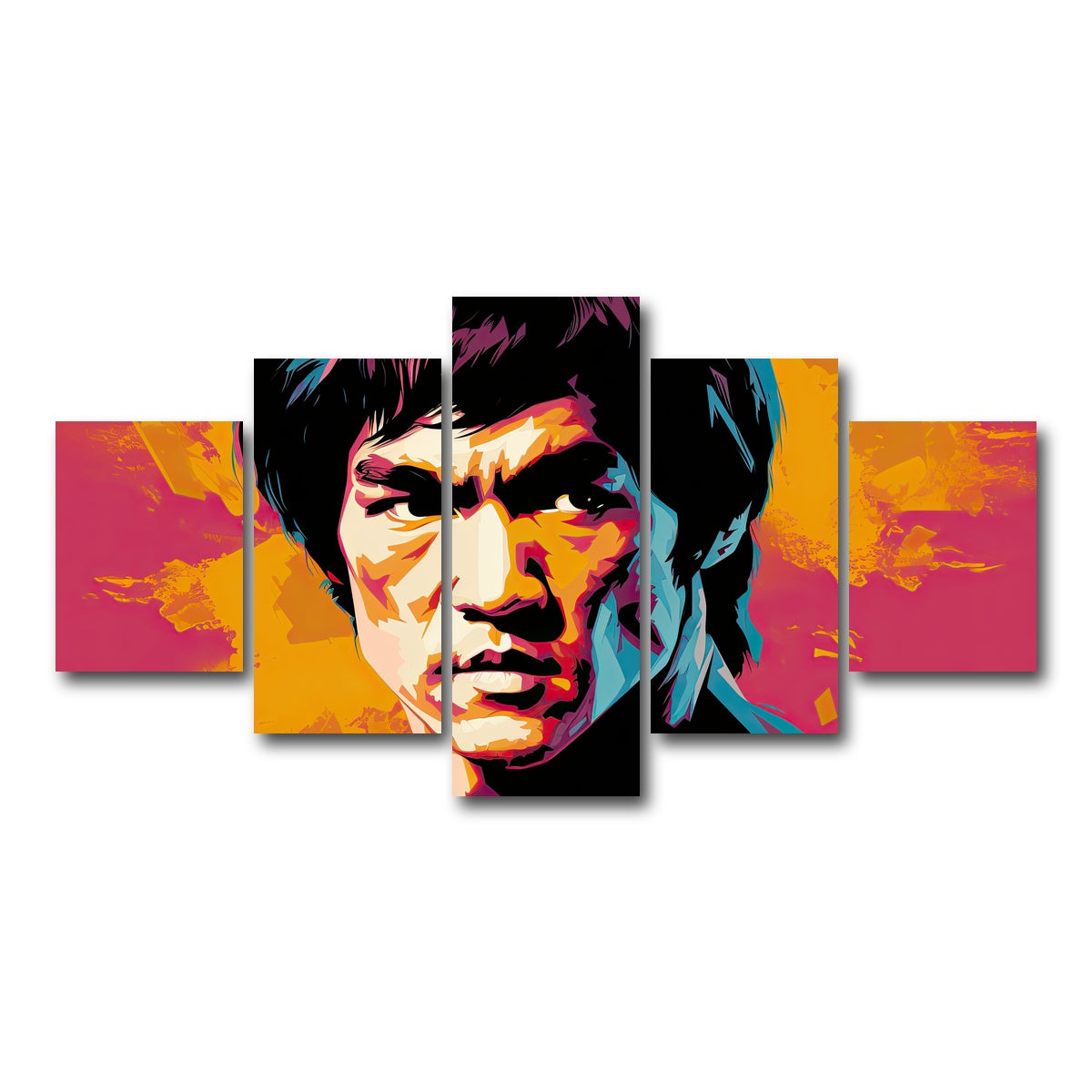 AUTO-MOCKUP WHITE | Bruce fierce | 5 Piece | Gallery Wrap Canvas | group=5_short