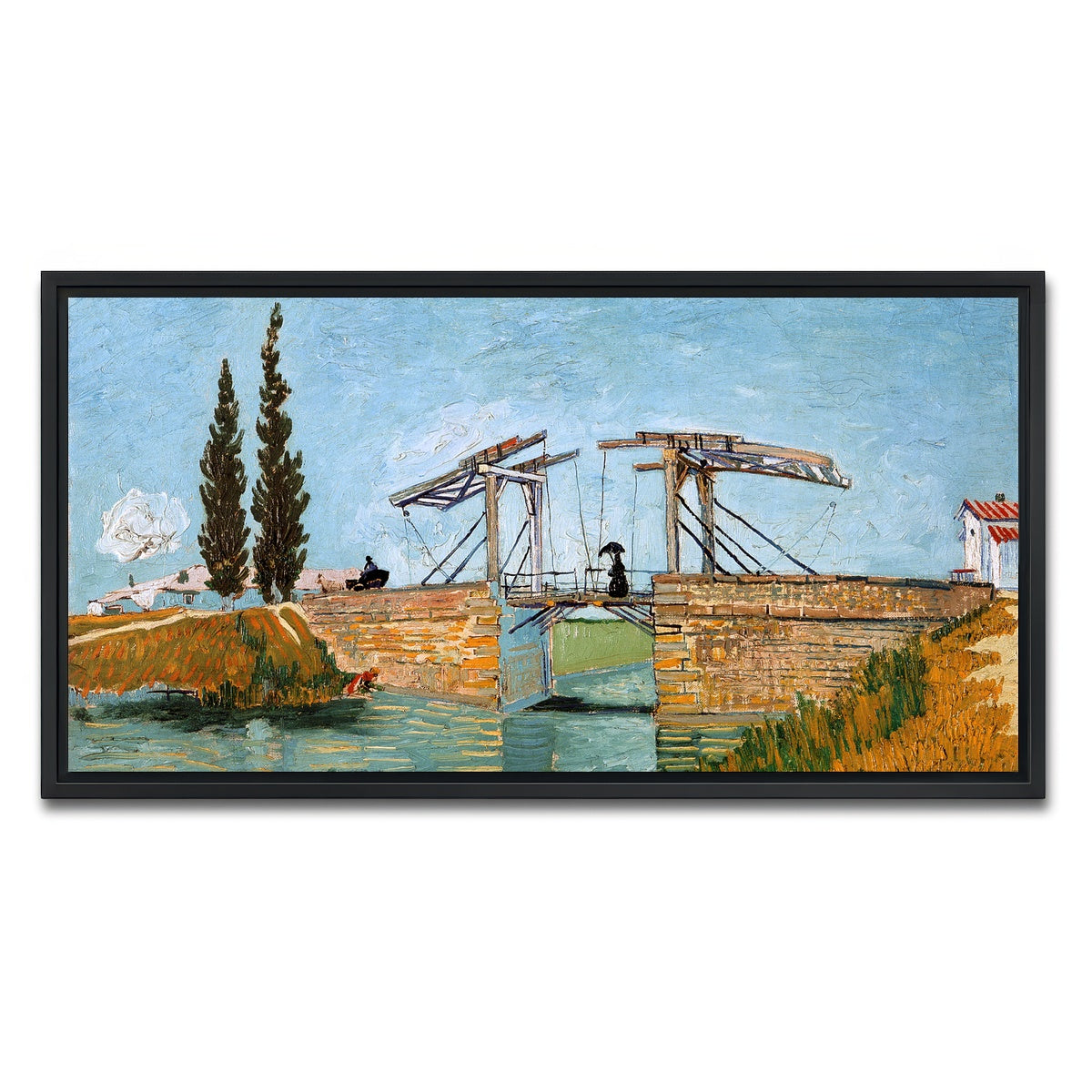 AUTO-MOCKUP WHITE | Brug bij Langlois | 1 Piece | Black Framed Canvas | group=2x1