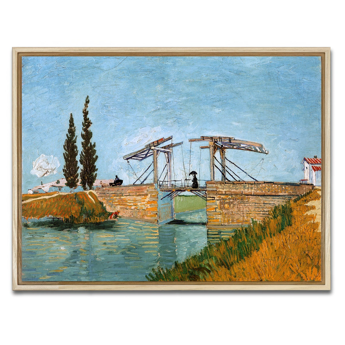 AUTO-MOCKUP WHITE | Brug bij Langlois | 1 Piece | Natural Framed Canvas | group=4x3