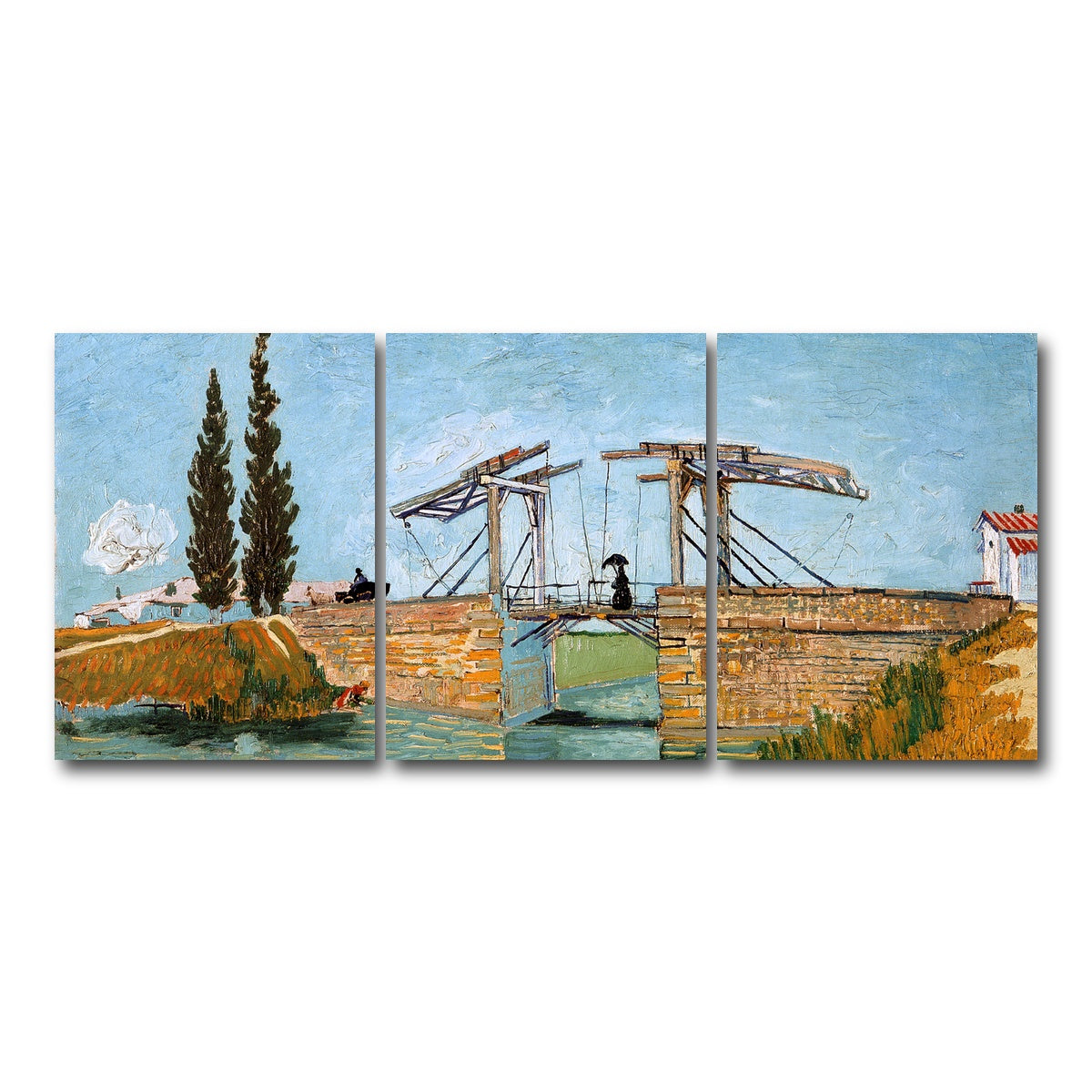 AUTO-MOCKUP WHITE | Brug bij Langlois | 3 Piece | Gallery Wrap Canvas | group=18x24