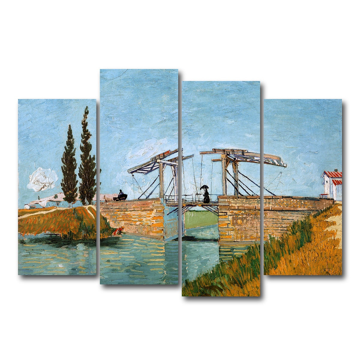 AUTO-MOCKUP WHITE | Brug bij Langlois | 4 Piece | Gallery Wrap Canvas | group=4_normal