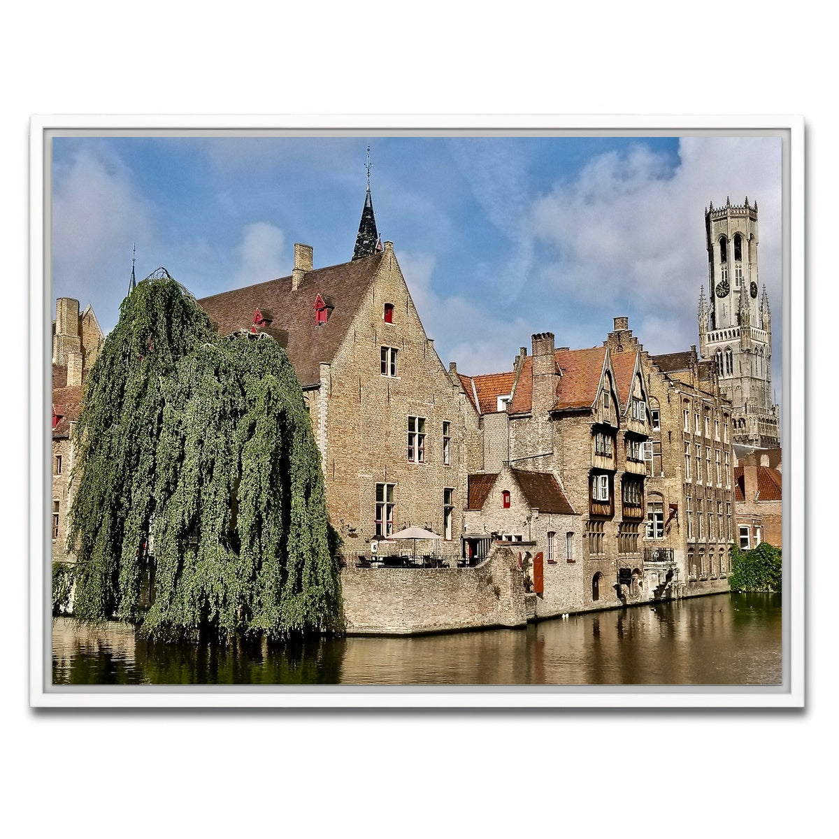 AUTO-MOCKUP WHITE | Bruges | 1 Piece | White Framed Canvas | group=4x3