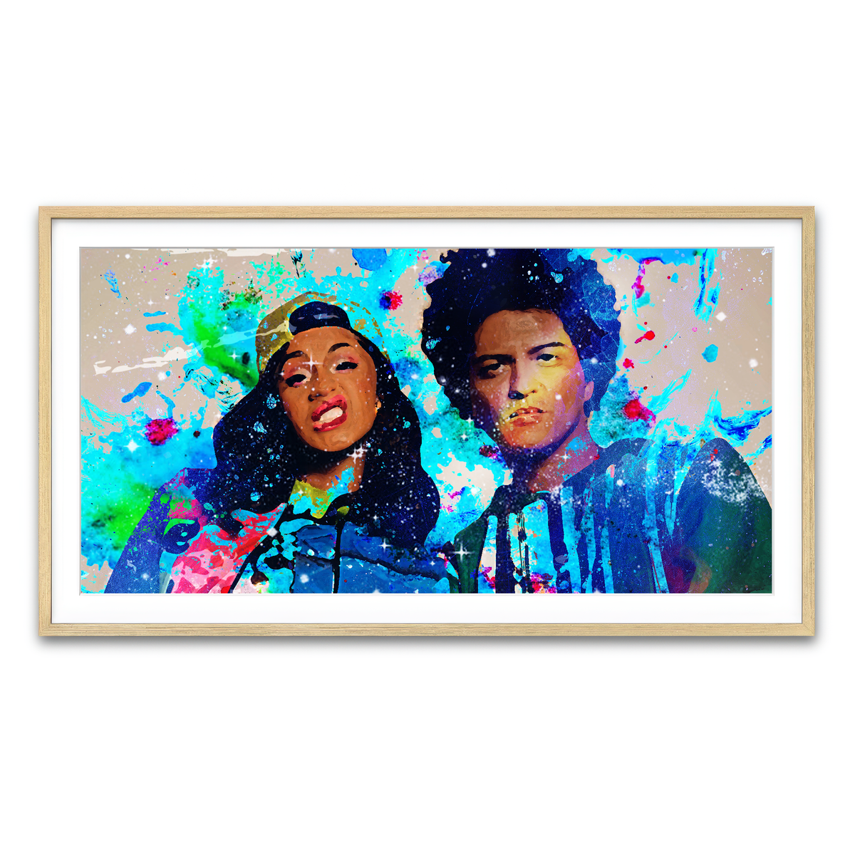 Framed Print 2x1 Natural