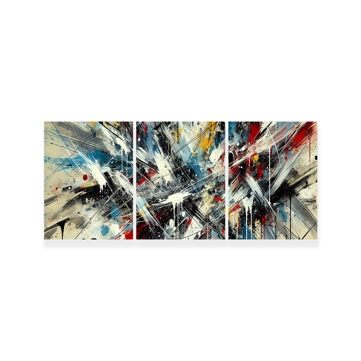 Brush Stroke and Splashes Wall Art
