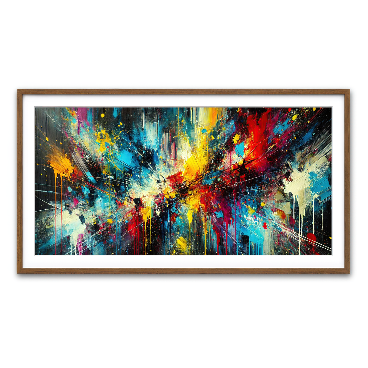 Framed Print 2x1 Walnut