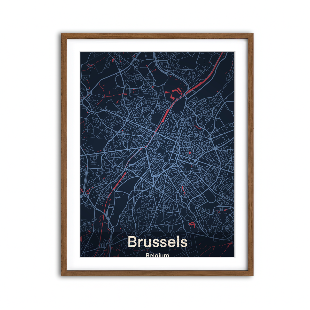 Framed Print 3x4 Walnut