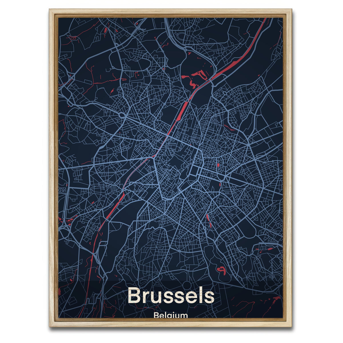 AUTO-MOCKUP WHITE | Brussels | 1 Piece | Natural Framed Canvas | group=3x4