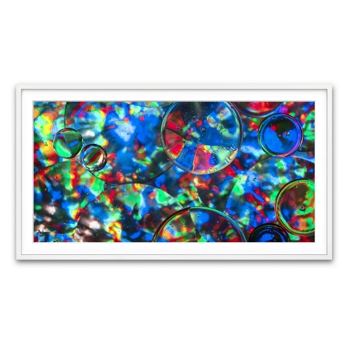 Framed Print 2x1 White
