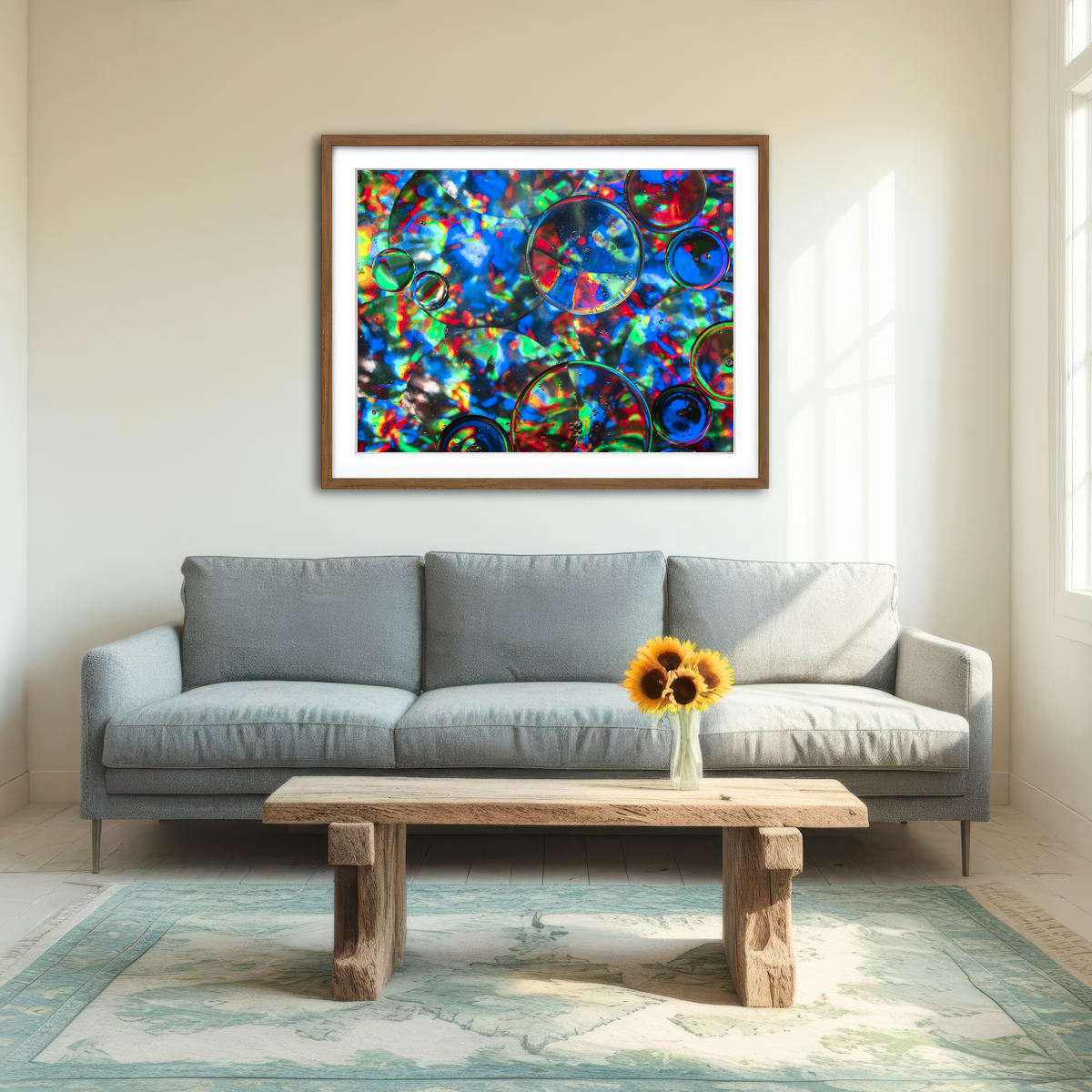 AUTO-MOCKUP ROOM | Bubbles Wall Art