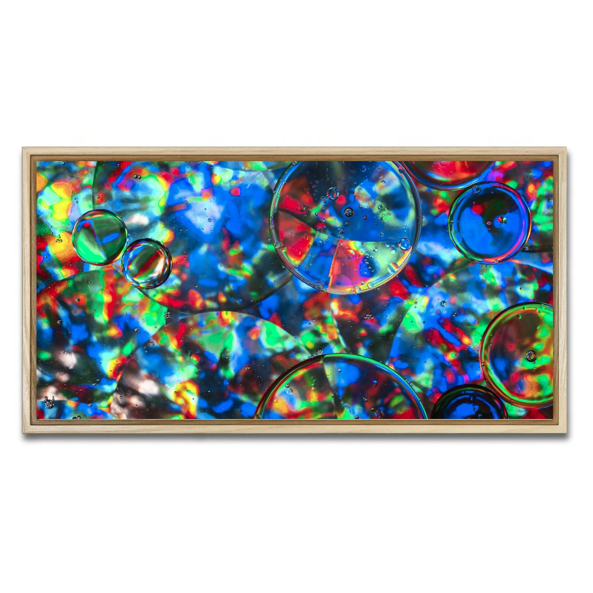 AUTO-MOCKUP WHITE | Bubbles | 1 Piece | Natural Framed Canvas | group=2x1