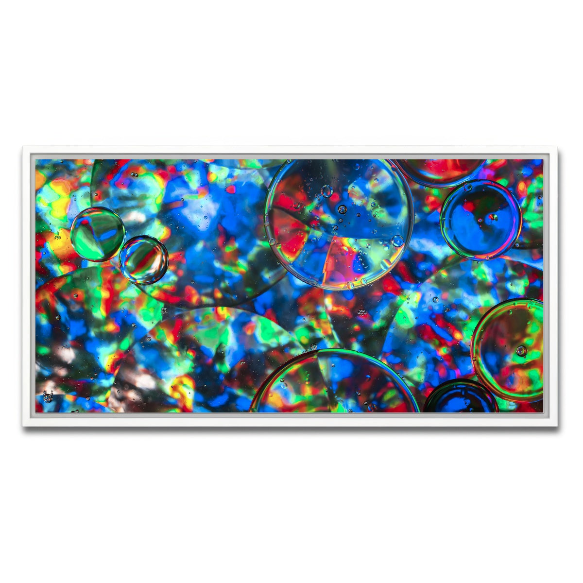 AUTO-MOCKUP WHITE | Bubbles | 1 Piece | White Framed Canvas | group=2x1