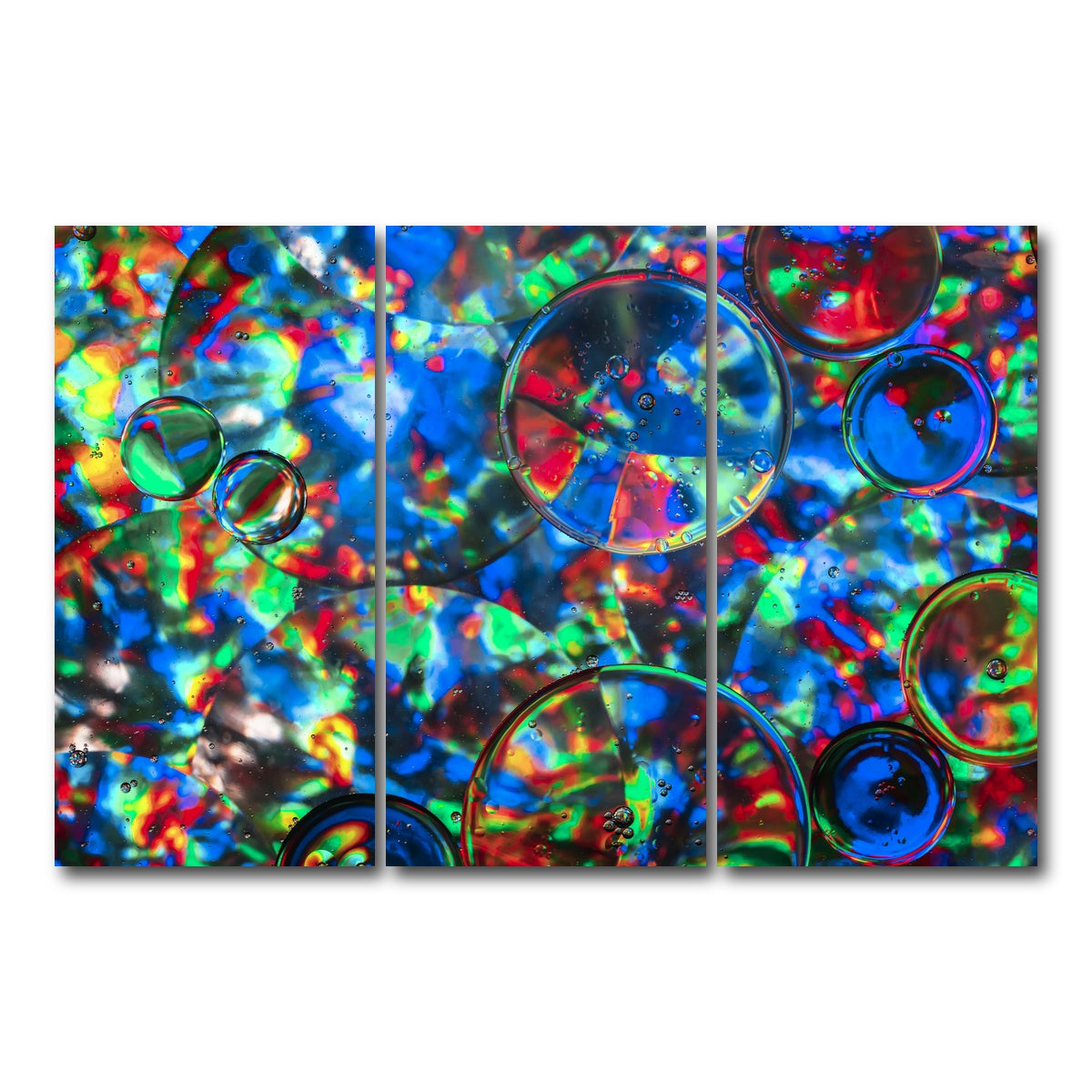 AUTO-MOCKUP WHITE | Bubbles | 3 Piece | Gallery Wrap Canvas | group=12x24