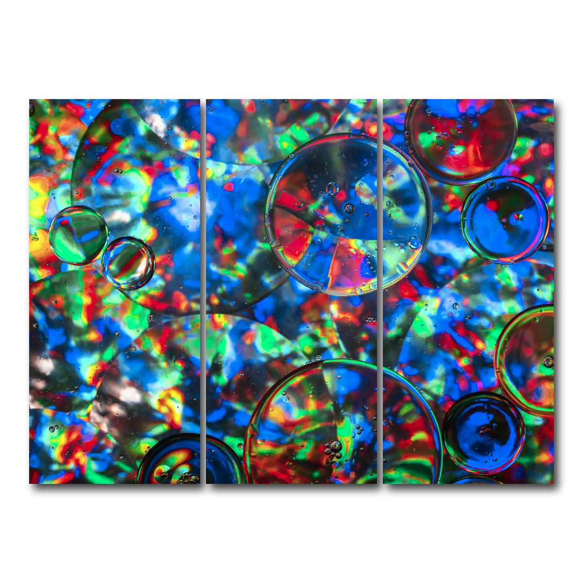 AUTO-MOCKUP WHITE | Bubbles | 3 Piece | Gallery Wrap Canvas | group=8x18