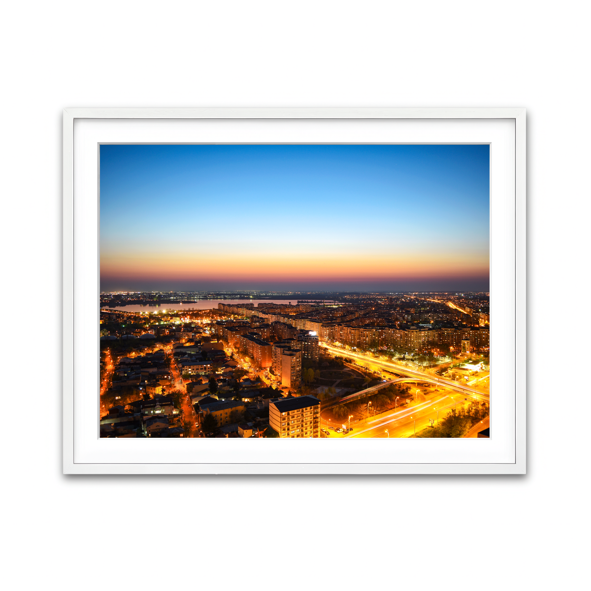Framed Print 4x3 White