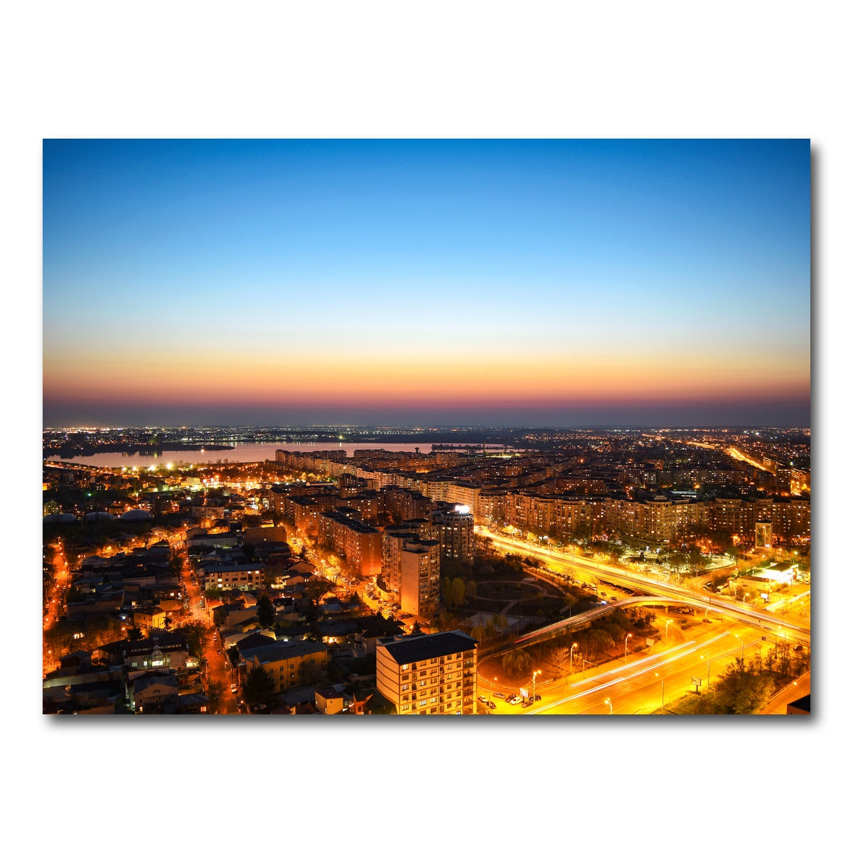 AUTO-MOCKUP WHITE | Bucharest Lights | 1 Piece | Gallery Wrap Canvas | group=4x3