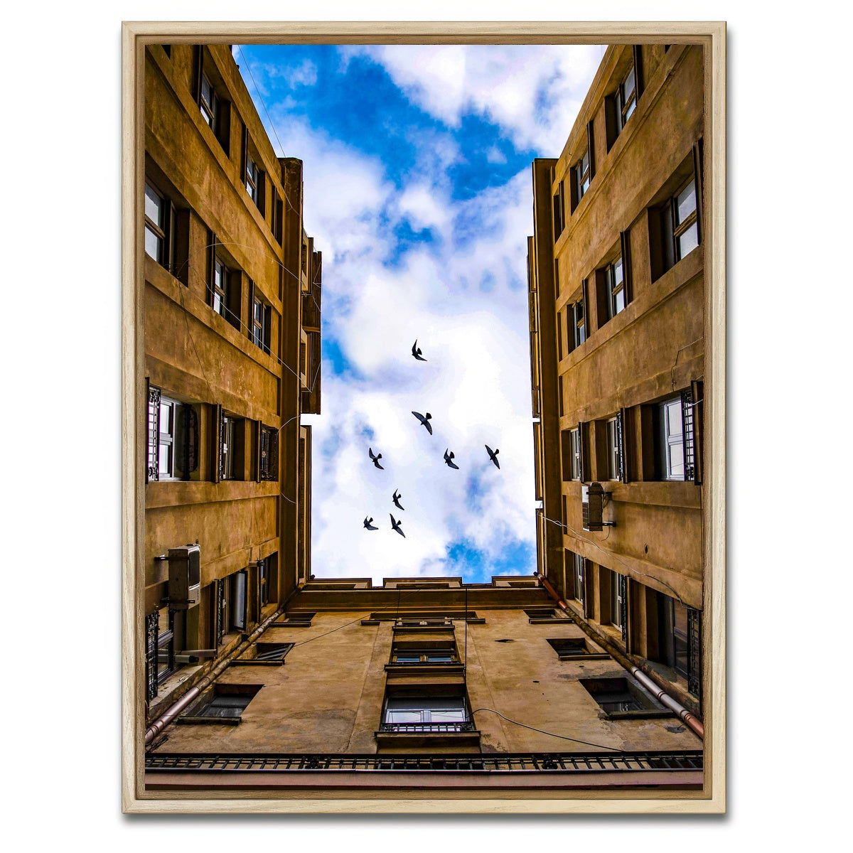 AUTO-MOCKUP WHITE | Bucharest Romania 3 | 1 Piece | Natural Framed Canvas | group=3x4