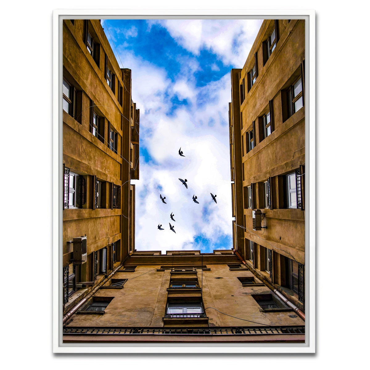 AUTO-MOCKUP WHITE | Bucharest Romania 3 | 1 Piece | White Framed Canvas | group=3x4