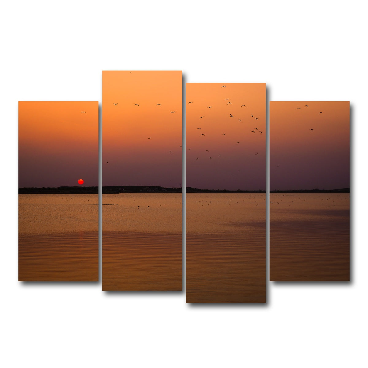 AUTO-MOCKUP WHITE | Bucharest Sunset 11 | 4 Piece | Gallery Wrap Canvas | group=4_normal