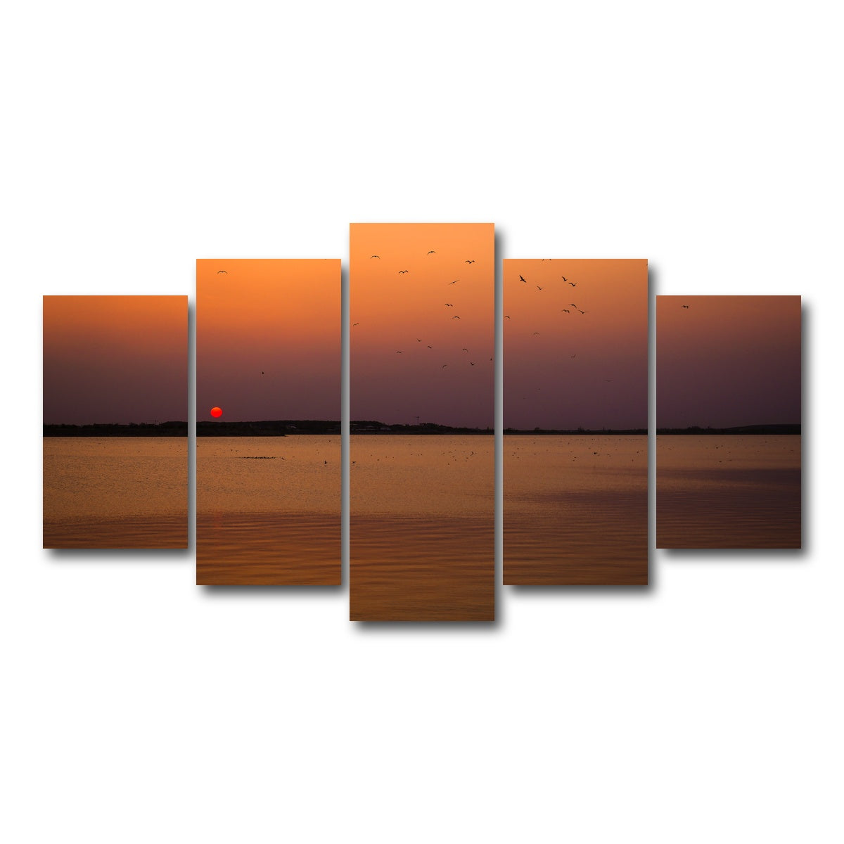 AUTO-MOCKUP WHITE | Bucharest Sunset 11 | 5 Piece | Gallery Wrap Canvas | group=5_normal