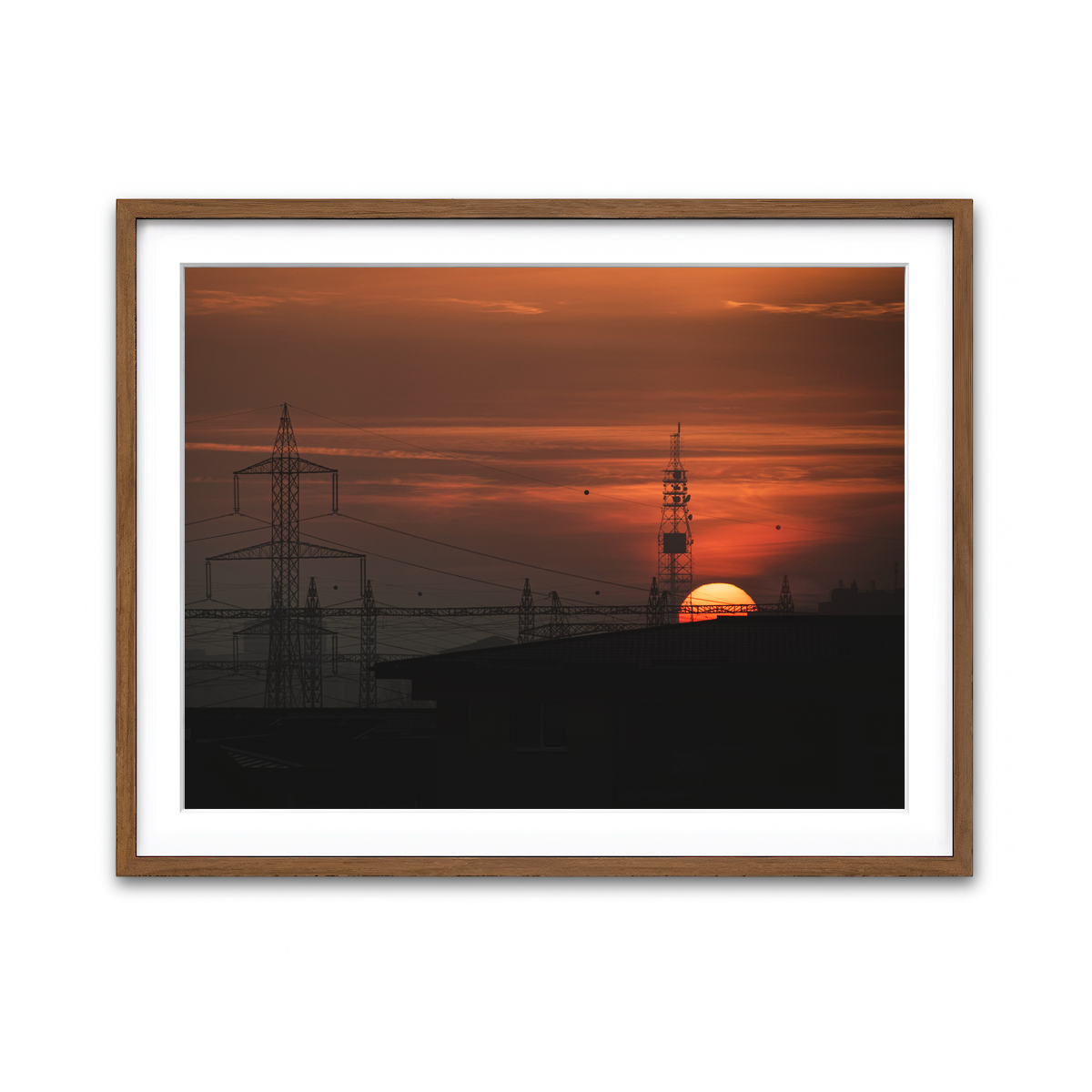 Framed Print 4x3 Walnut