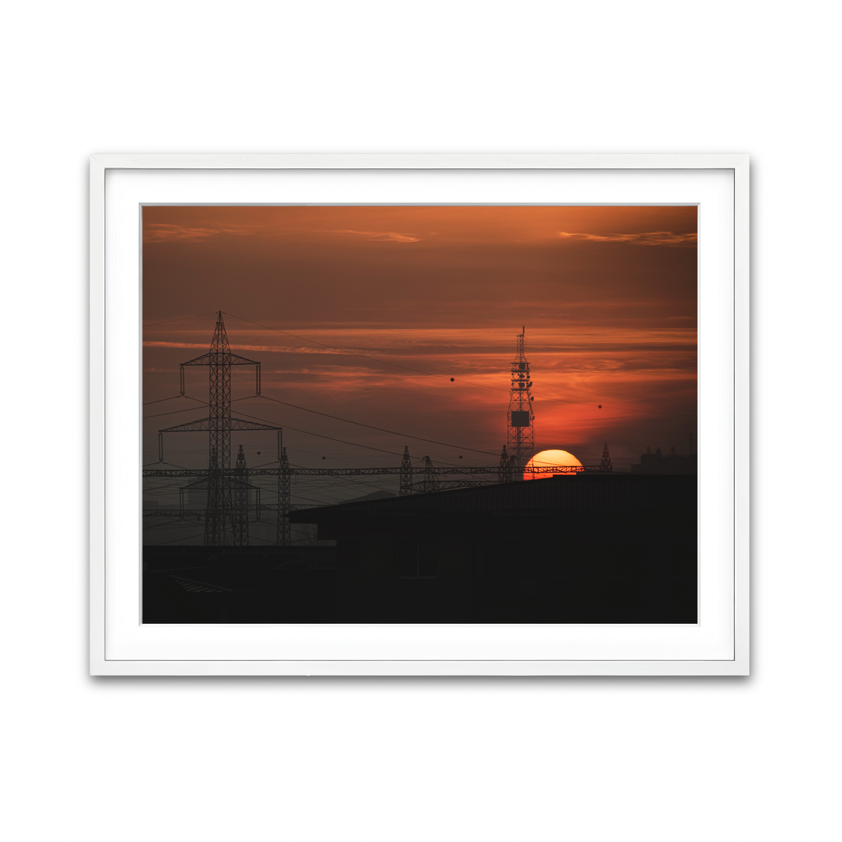 Framed Print 4x3 White