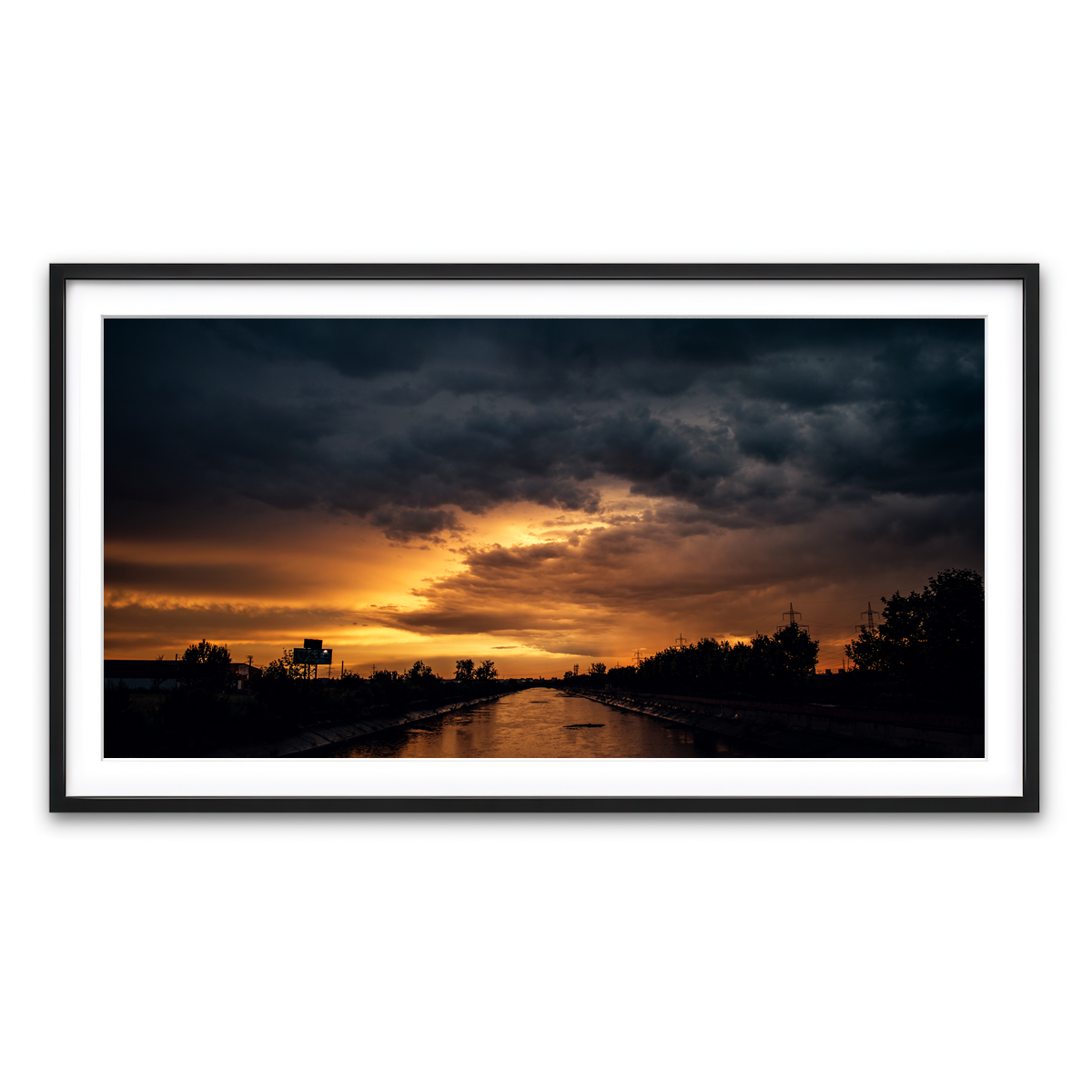 Framed Print 2x1 Black