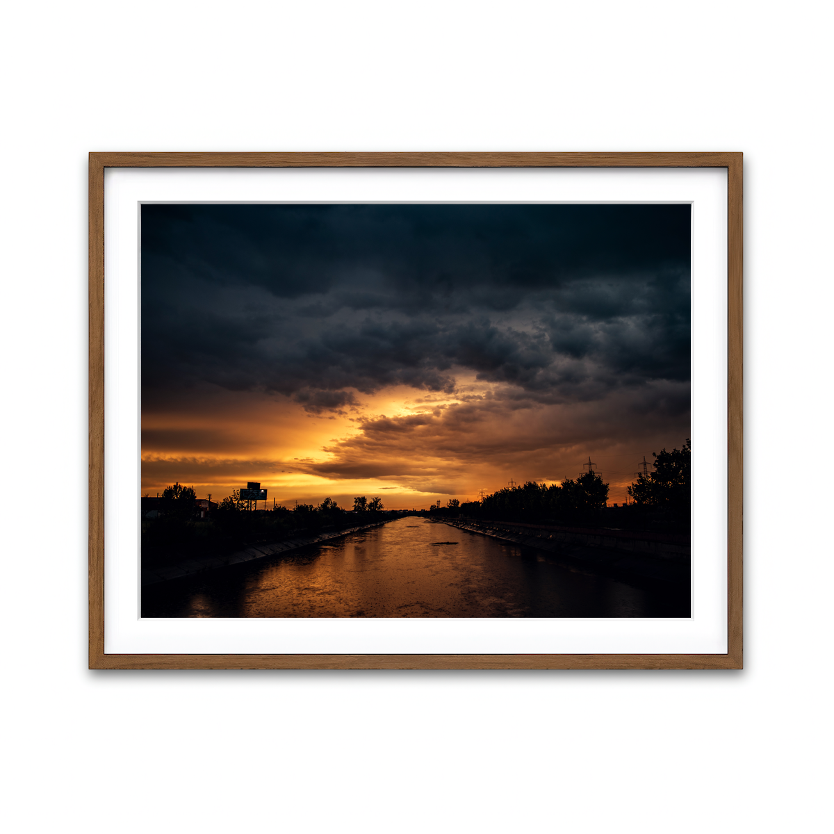 Framed Print 4x3 Walnut