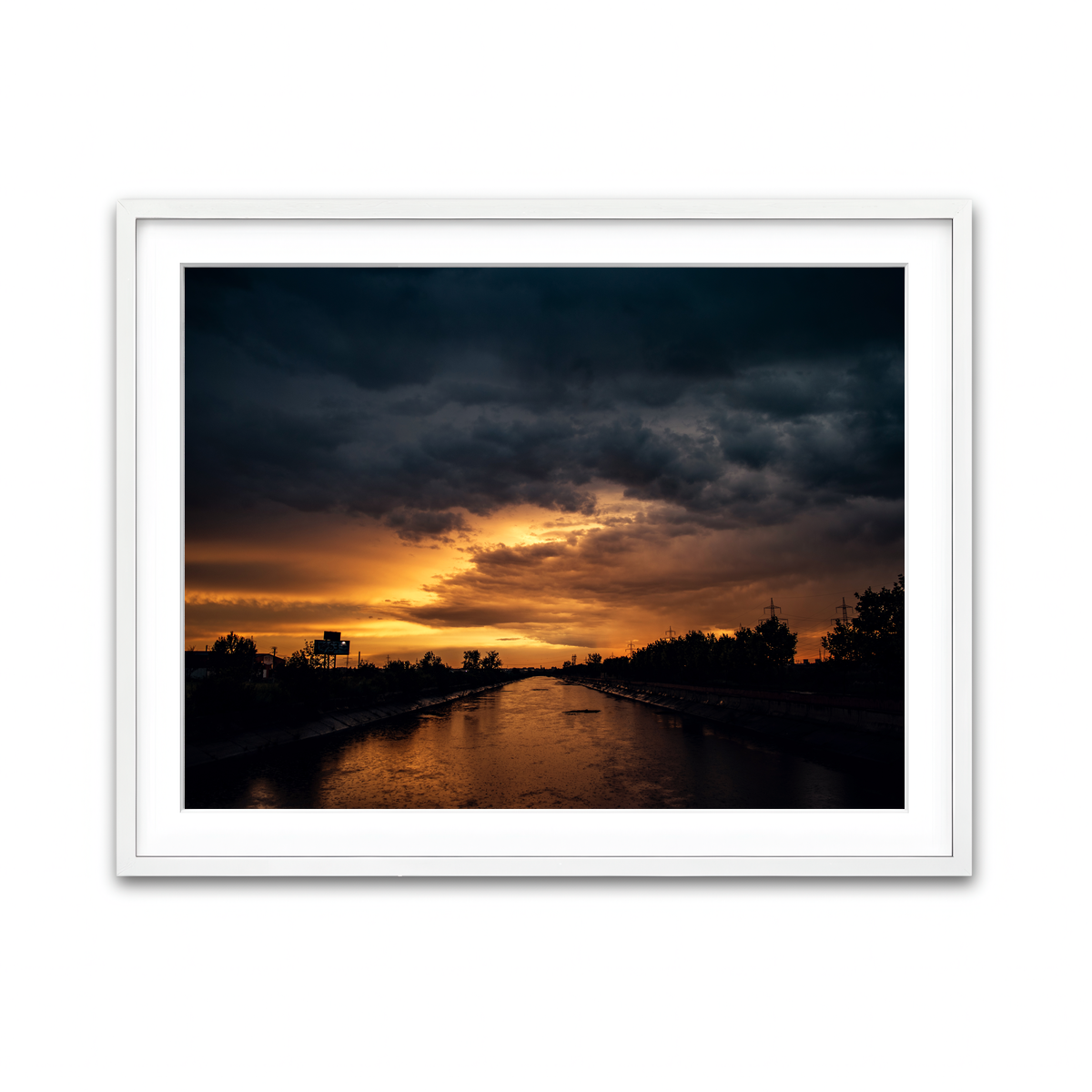 Framed Print 4x3 White