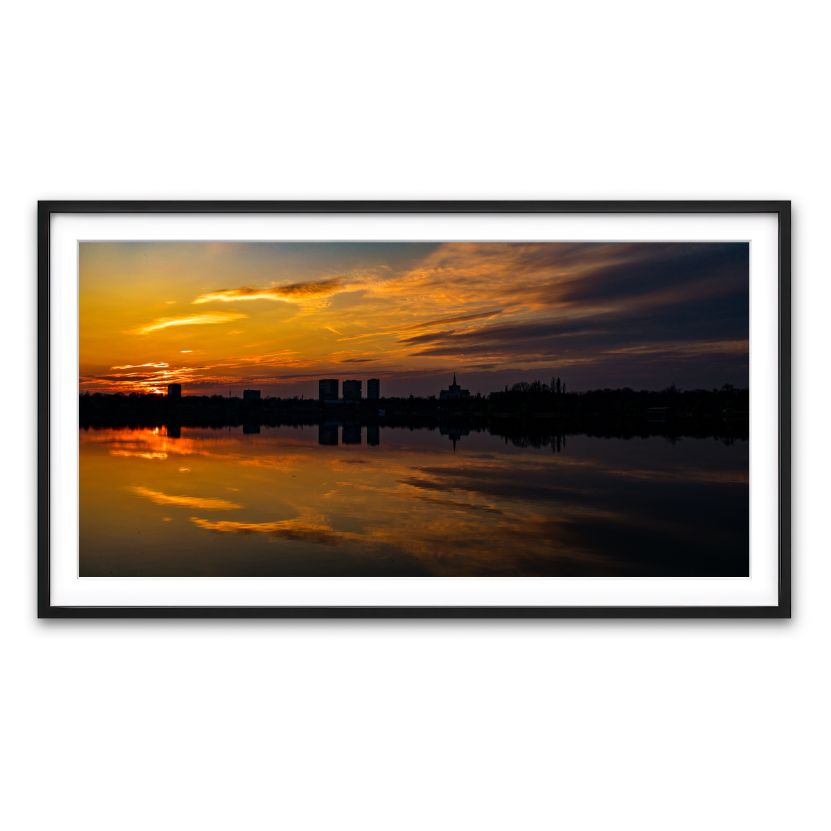Framed Print 2x1 Black