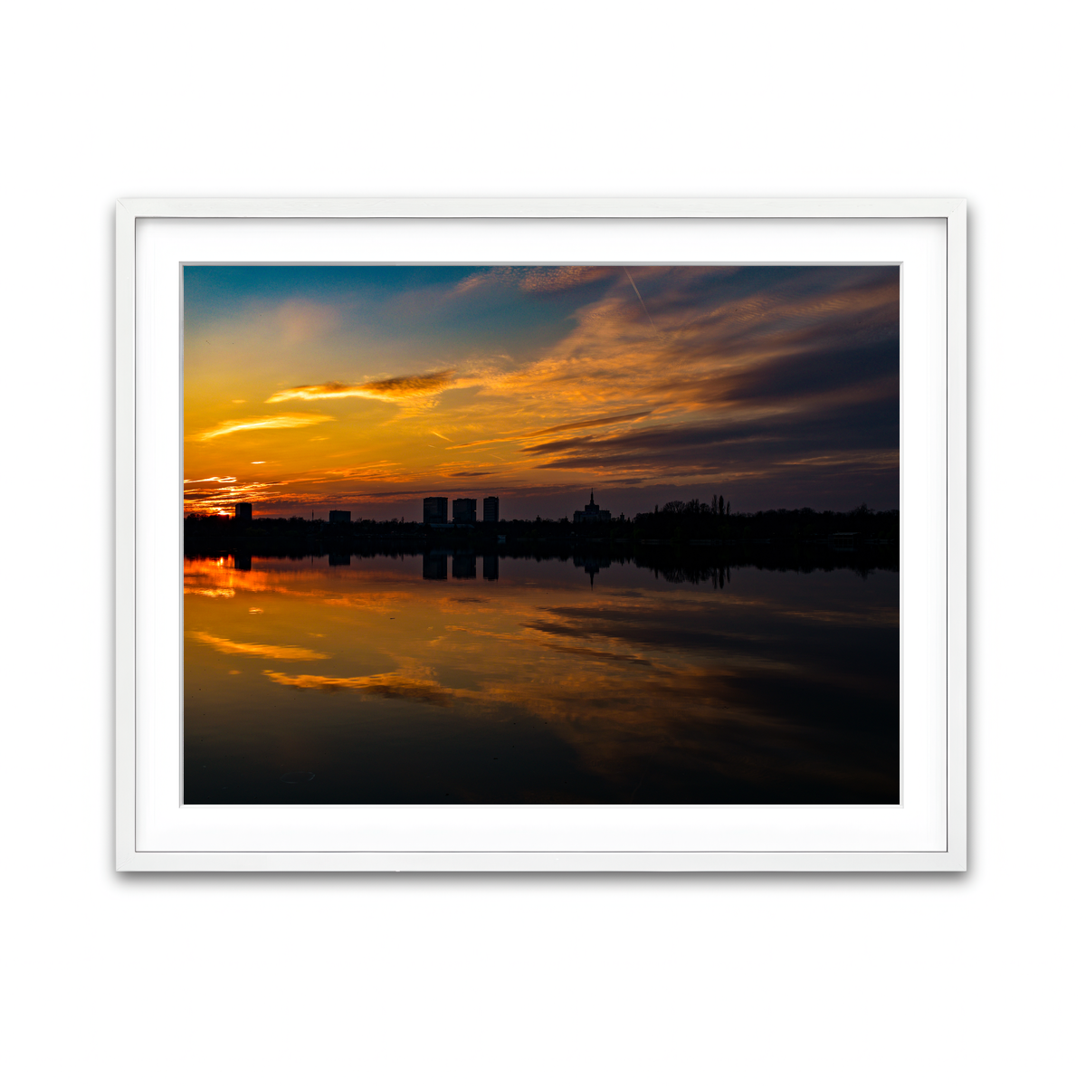 Framed Print 4x3 White