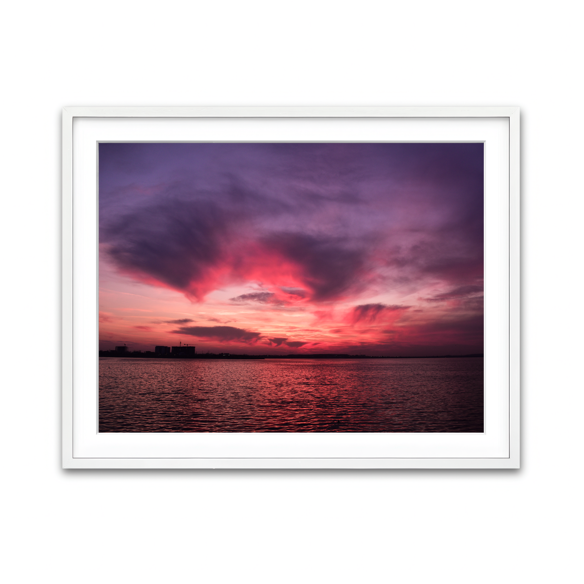 Framed Print 4x3 White