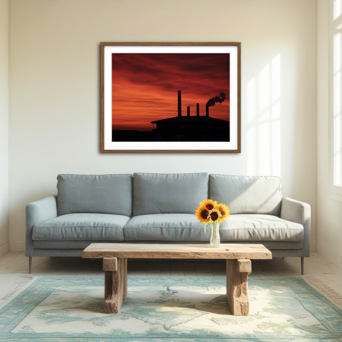 AUTO-MOCKUP ROOM | Bucharest Sunset 8 Wall Art