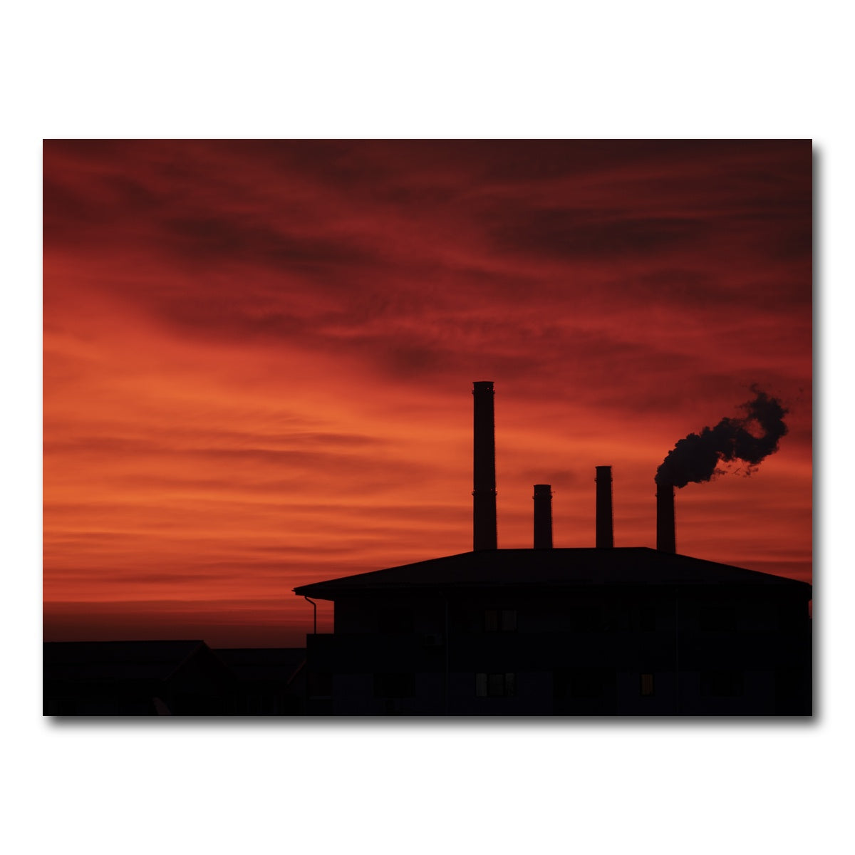 AUTO-MOCKUP WHITE | Bucharest Sunset 8 | 1 Piece | Gallery Wrap Canvas | group=4x3