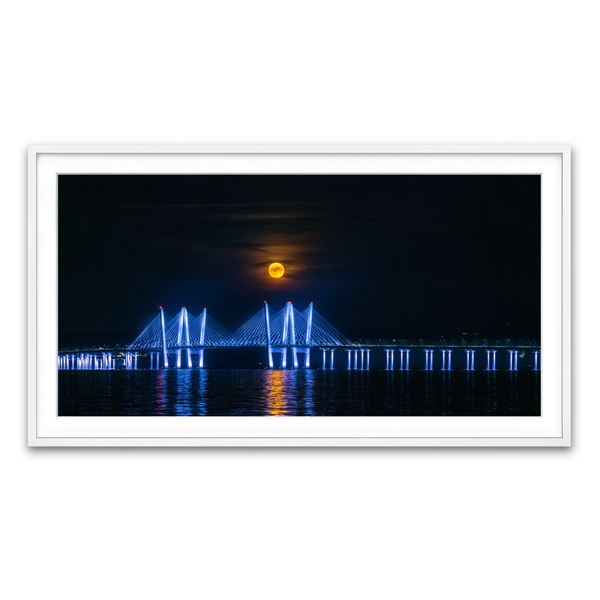 Framed Print 2x1 White