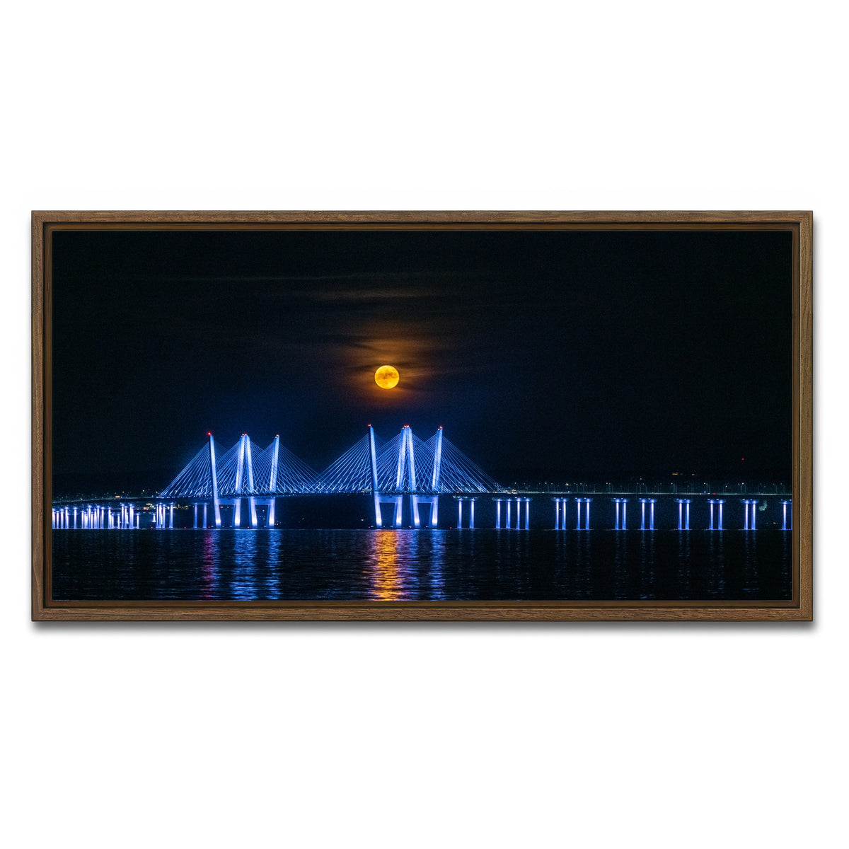 AUTO-MOCKUP WHITE | Buck Moon Rising | 1 Piece | Walnut Framed Canvas | group=2x1