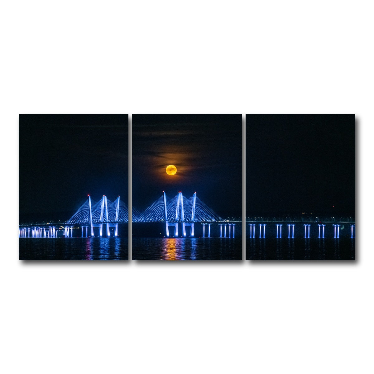 AUTO-MOCKUP WHITE | Buck Moon Rising | 3 Piece | Gallery Wrap Canvas | group=18x24
