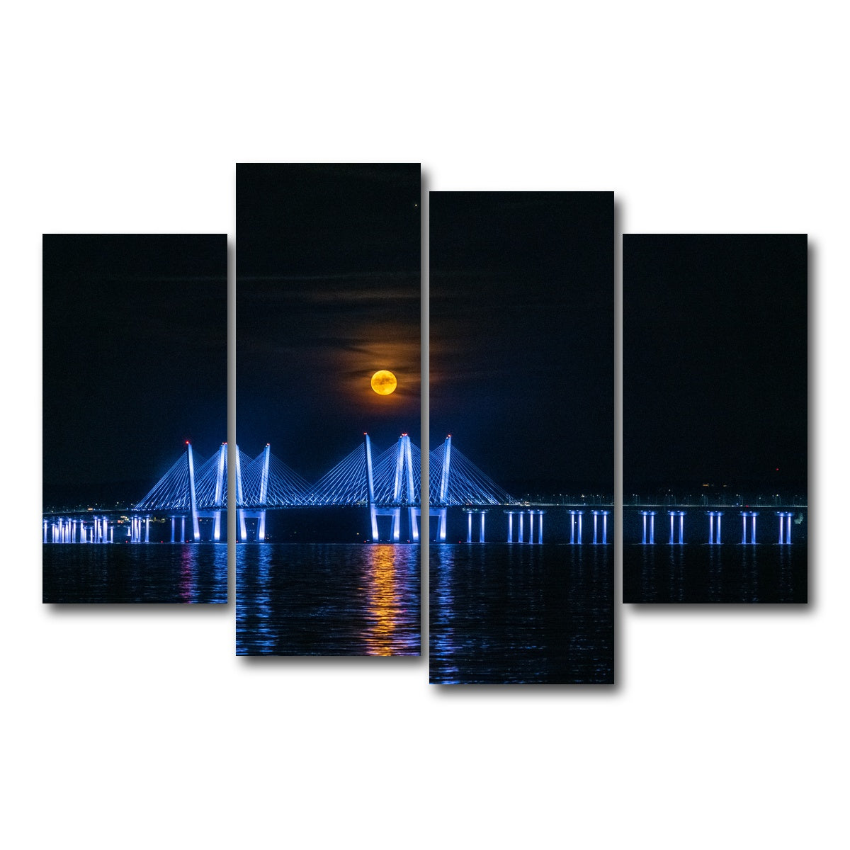 AUTO-MOCKUP WHITE | Buck Moon Rising | 4 Piece | Gallery Wrap Canvas | group=4_short