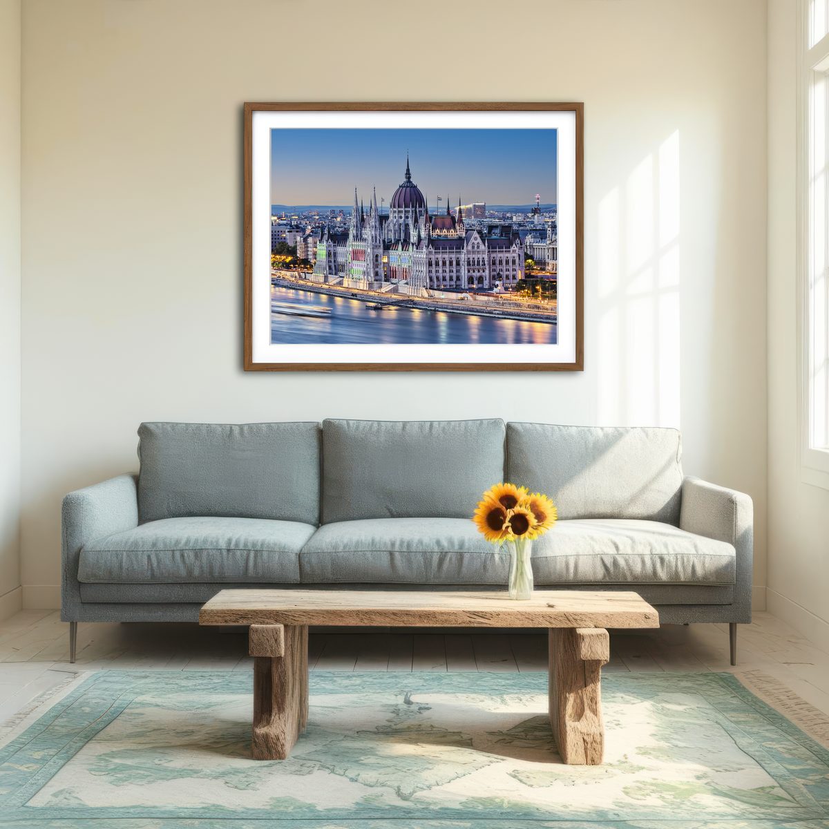 AUTO-MOCKUP ROOM | Budapest Sunset Wall Art