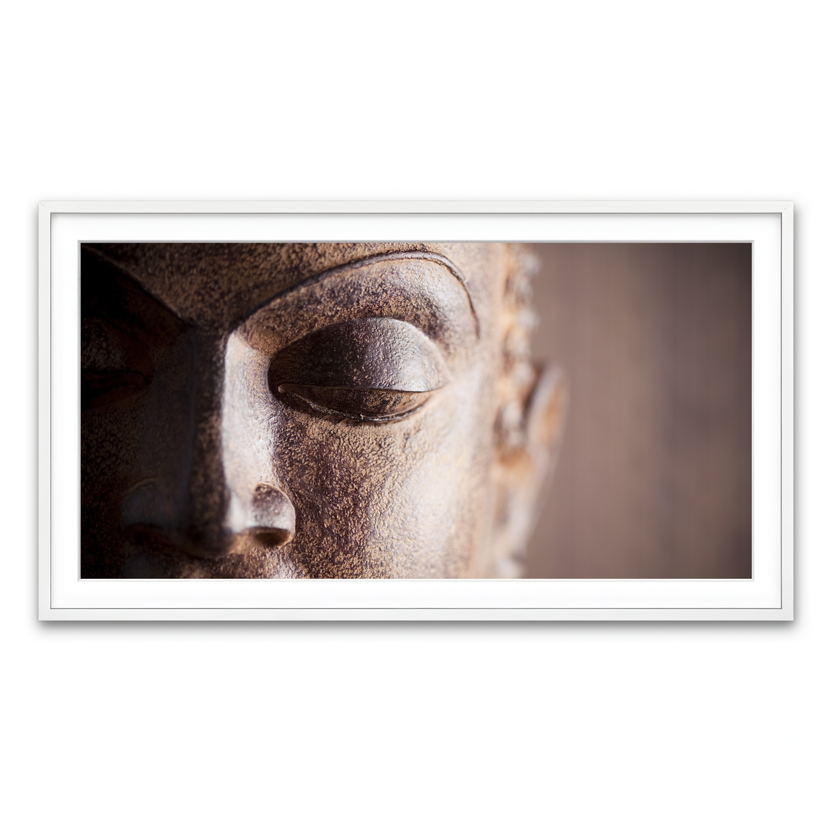 Framed Print 2x1 White