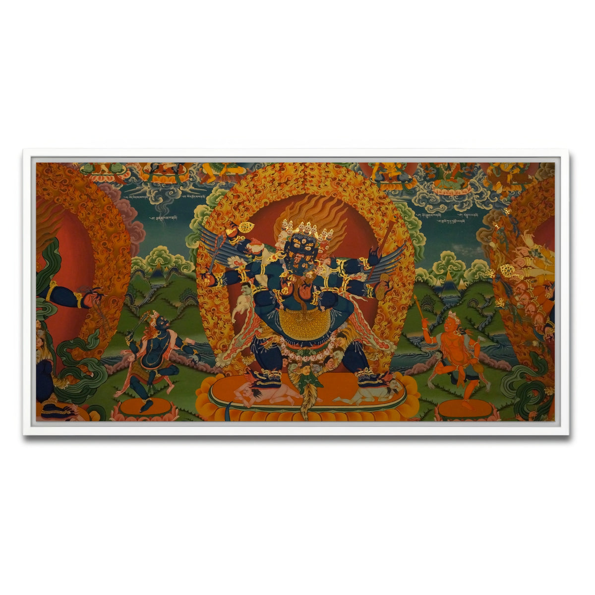 AUTO-MOCKUP WHITE | Buddhist fresco | 1 Piece | White Framed Canvas | group=2x1