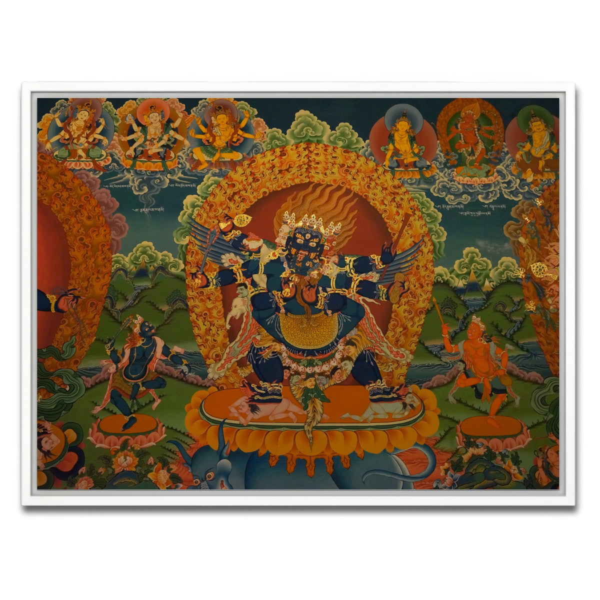 AUTO-MOCKUP WHITE | Buddhist fresco | 1 Piece | White Framed Canvas | group=4x3