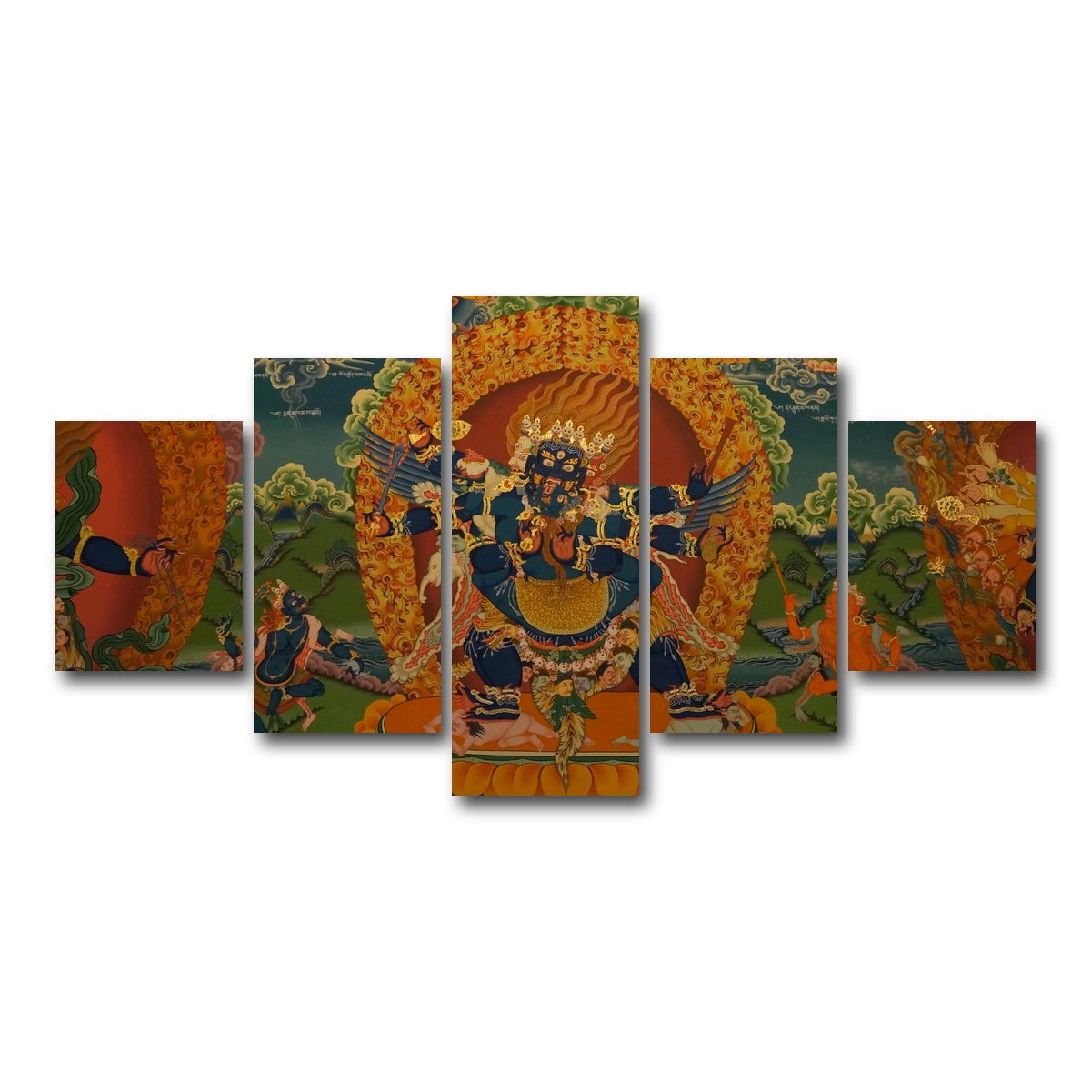 AUTO-MOCKUP WHITE | Buddhist fresco | 5 Piece | Gallery Wrap Canvas | group=5_short