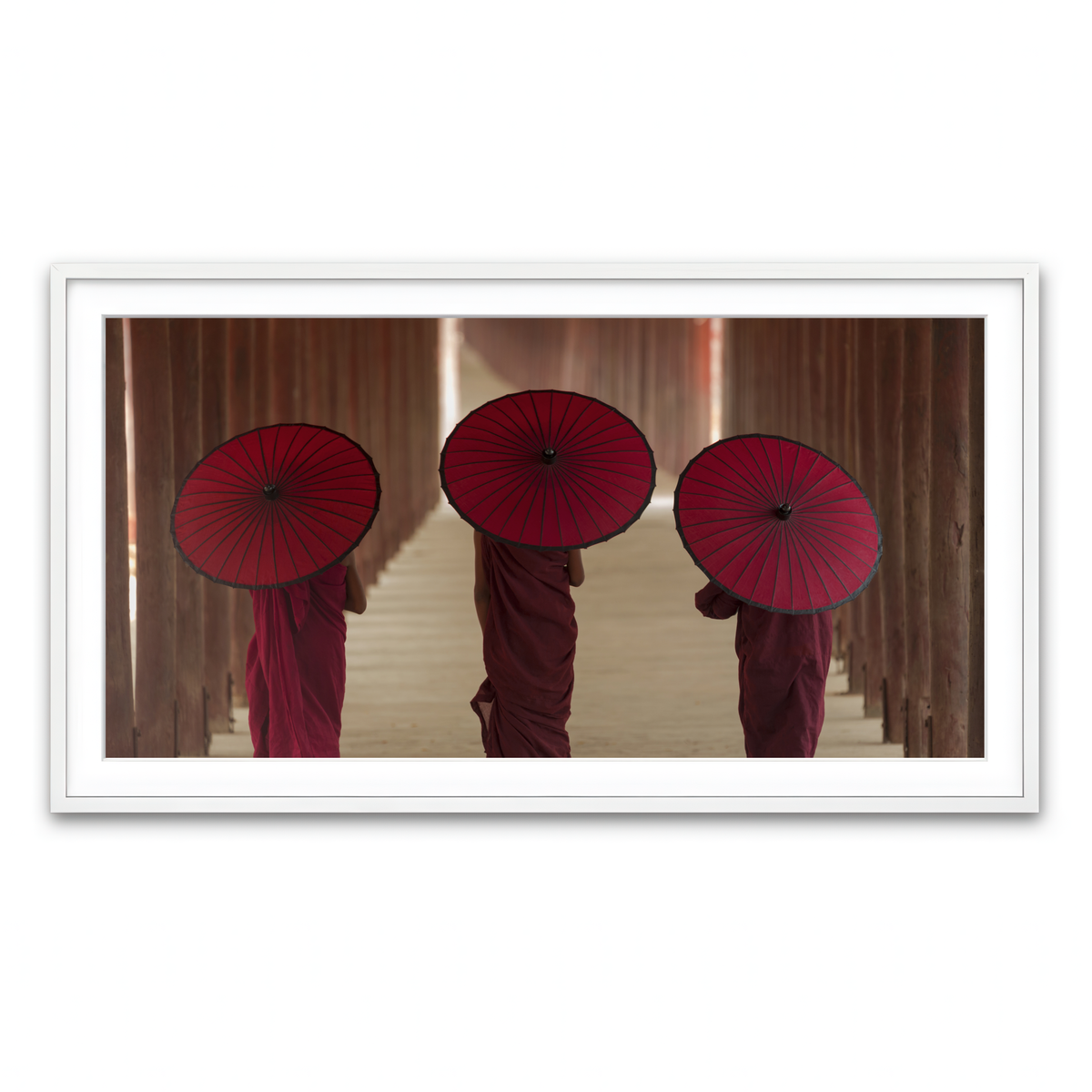 Framed Print 2x1 White