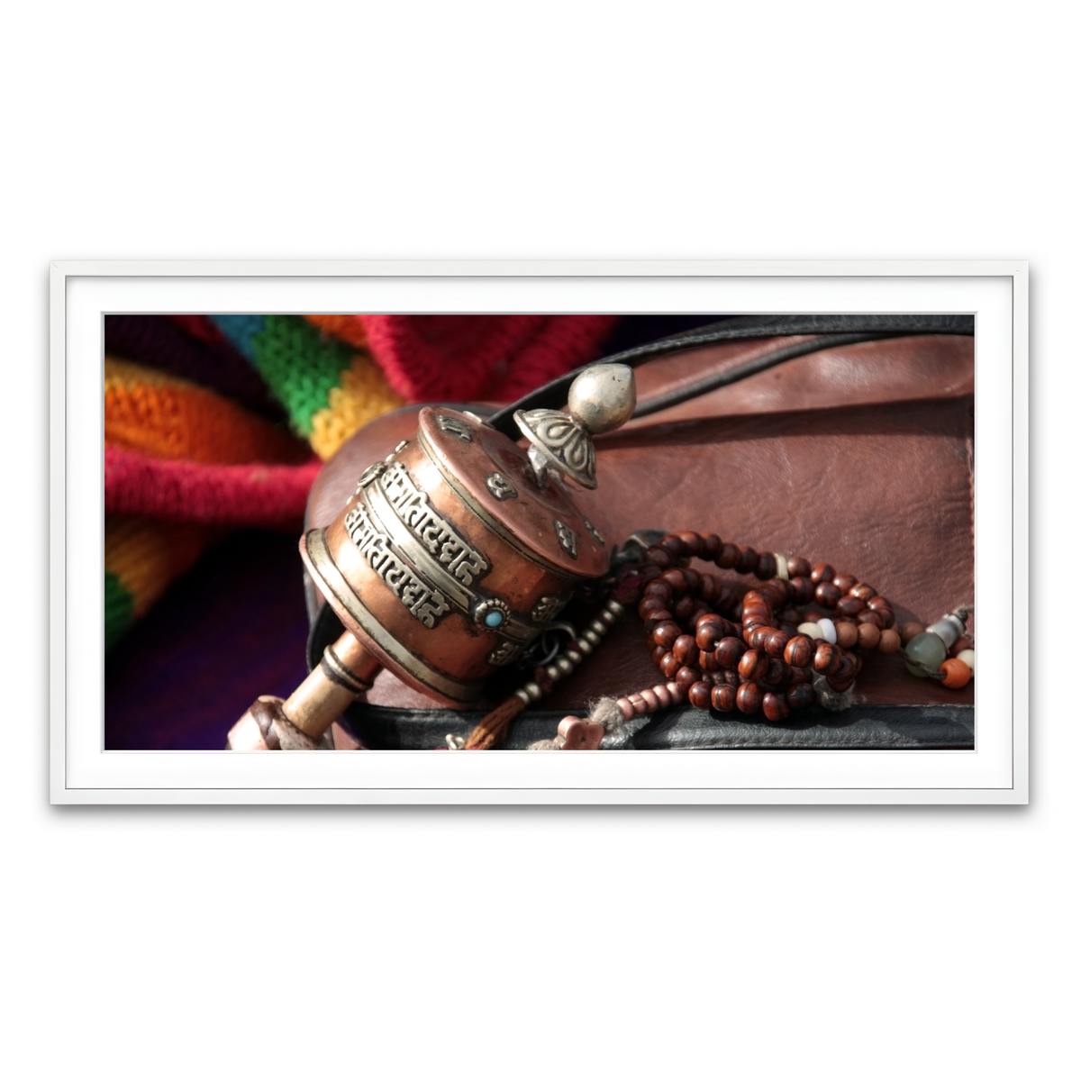 Framed Print 2x1 White