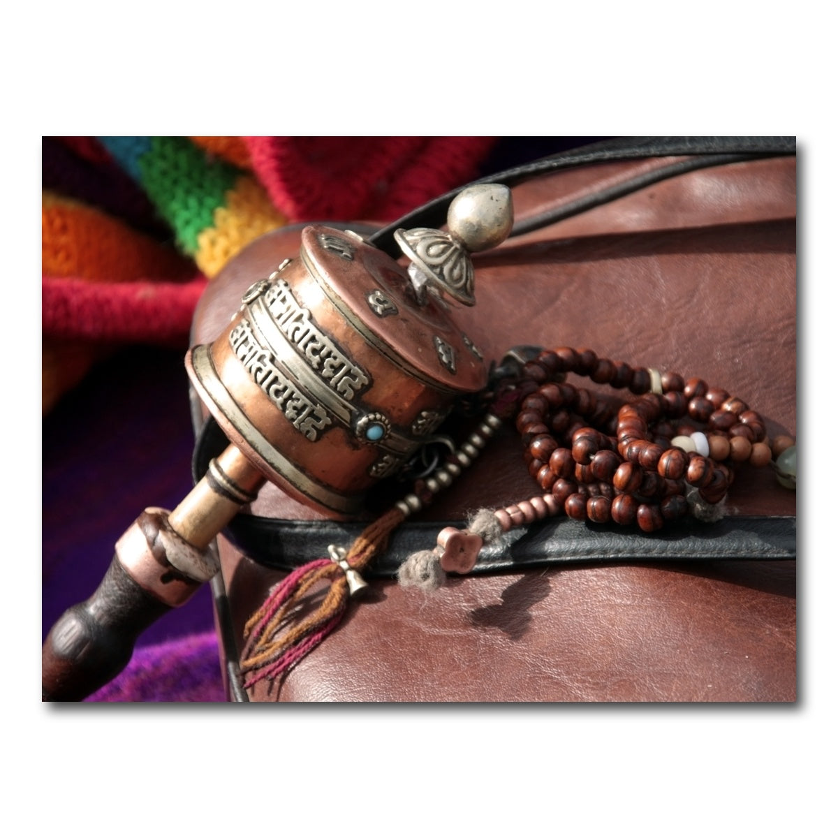 AUTO-MOCKUP WHITE | Buddhist prayer wheel and rosary | 1 Piece | Gallery Wrap Canvas | group=4x3