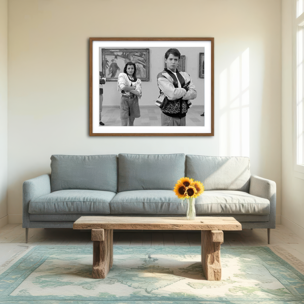 AUTO-MOCKUP ROOM | Bueller Grayscale Wall Art